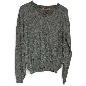 Tasso Elba Silk and Cashmere Knit Grey Sweater
